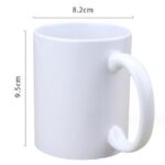 Λευκή Κούπα με Δυνατότητα Εκτύπωσης 9,5x8,2cm