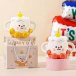 Παιδική Κούπα με σχέδιο Τούρτα Γενεθλίων, σε 2 χρώματα 450ml CHRISTMAS