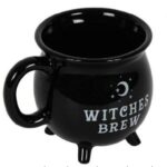 Κεραμική Κούπα "Καζάνι Μάγισσας" σε Μαύρο Χρώμα 400ml
