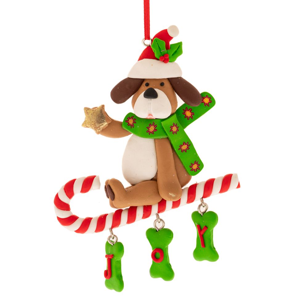 86137.jpg ΚΑΦΕ ΣΚΥΛΑΚΙ ΣΕ ΖΑΧΑΡΩΤΟ ΚΡΕΜΑΣΤΟ ΣΤΟΛΙΔΙ 9Χ10.5ΕΚ CHRISTMAS - Image 1