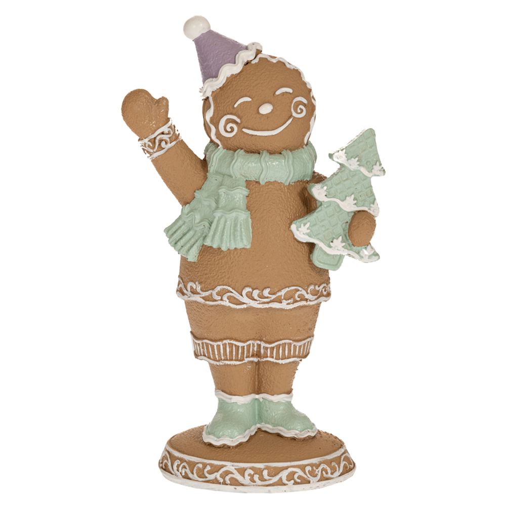 86352.jpg ΚΑΦΕ ΠΟΛΥΡΕΖΙΝ ΑΓΟΡΑΚΙ GINGERBREAD 9.5Χ5.5Χ16ΕΚ CHRISTMAS - Image 1