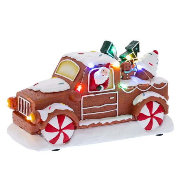 ΦΩΤΙΖΟΜΕΝΟ GINGERBREAD ΑΜΑΞΙ ΜΕ 18Χ10Χ11ΕΚ ΜΠΑΤΑΡΙΑΣ CHRISTMAS