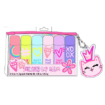 6PC Glitter Cap Lip Balm