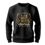 Φουτερ X-MAS χωρίς κουκούλα μαύρο 3 CHRISTMAS