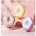 Φαγητοδοχείο σε σχήμα Ντόνατ  με κουτάλι και πηρούνι 1000ml