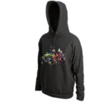 Φούτερ μαύρο με κουκούλα ΗΡΩΕΣ