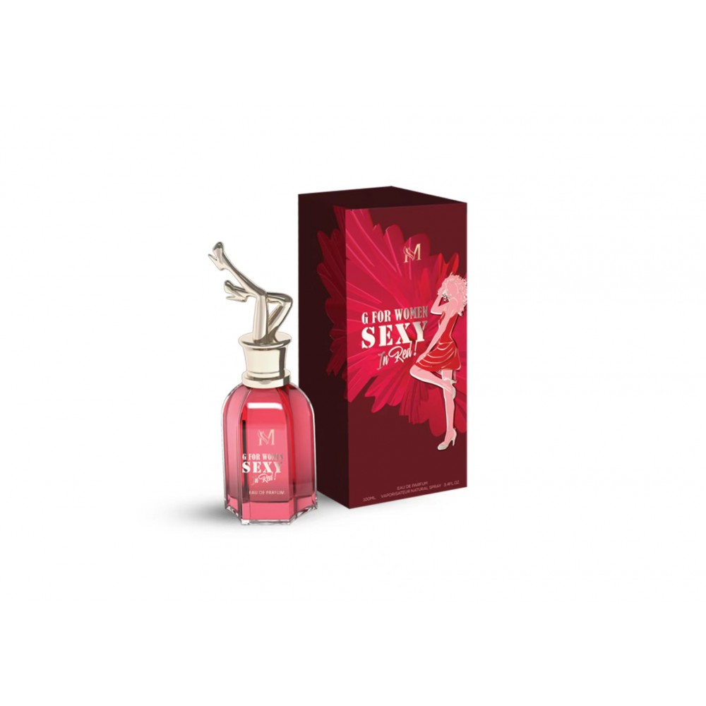 BF25PMB130.jpg G FOR WOMEN SEXY IN RED MONTAGE BRANDS 100ML PERFUME - Image 1