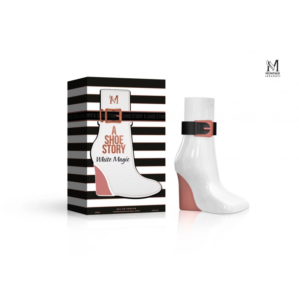 BF25PMB135.jpg A SHOE STORY WHITE MAGIC MONTAGE BRANDS 100ML PERFUME - Image 1