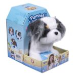 Λούτρινο σκυλάκλι σε σπιτάκι ασπρόμαυρο