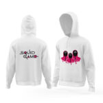 Φούτερ με κουκούλα SQUID G Λευκό