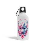 Μπουκάλι  με μαύρο καπάκι Φιγούρα S και Έιντζελ λουλούδια