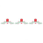 Αυτοκόλλητο Βαλεντίνος γιρλάντα BEST FOR 50x50cm