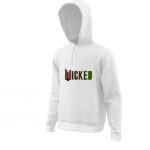 Φούτερ με κουκούλα λευκό Wicke-d