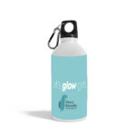 Μπουκάλι με μαύρο καπάκι με Επωνυμία επιχείρησης