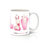 Κούπα Valentine Ροζ Λαγουδάκι <>