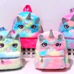 Σακίδιο Χνουδωτό Rainbow Unicorn 21*11*23 cm