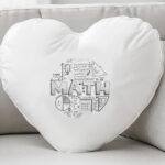 Μαξιλάρι Καρδία 36cm μαθηματικά