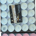 Στρογγυλό αρωματικό κερί παραφίνης 50 τμχ / κουτί