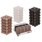 Κερί, Φούσκα, 6 x 12 cm, 3 διάφορα χρώματα