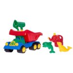 Μεγάλο ανατρεπόμενο όχημα με παιχνίδια για την άμμο και ποτιστήρι 455x245x245