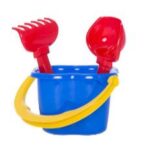 Μικρό σετ παιχνιδιών άμμου σε σχήμα τριφύλλι - 3 στοιχεία 155x155x180