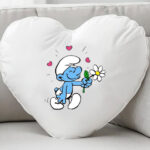 Μαξιλάρι καρδιά 36cm στρουμφ