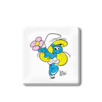 Μαγνητάκι στρουμφ με λουλούδι