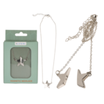 Μαγνητικό κολιέ, αστέρι 3 x 2,7 cm, Αλυσίδα: 48 εκ