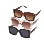 Γυναικεία γυαλιά ηλίου,3 σχέδια (6x μαύρο, 3x ροζ, 3x καφέ)