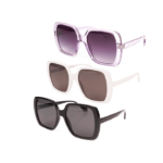 Γυναικεία γυαλιά ηλίου,3 σχέδια (6x μαύρο, 3x μωβ, 3x λευκό)