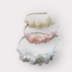 Παιδική Στέκα μαλλιών Με φιογκάκια και πέρλες