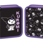 κασετίνα Kuromi με πτερύγια - Μαύρο