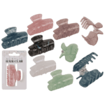 Κοκαλάκι μαλλιών, 6 cm, 6 διάφορα χρώματα, 24/display