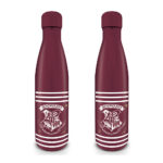 Harry Potter (Classic Crest Burgundy Stripes) Metal Drinks Bottle (550 ml) Licensed