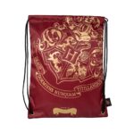 Harry Potter Draw String Bag Black - Crest & Customise Licensed
