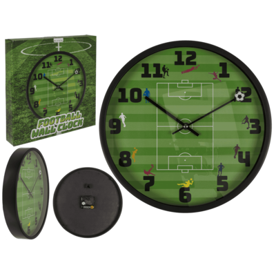 Επιτοίχιο ρολόι , Football, 30 x 30 x 4,5 cm