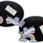 Μαυροπίνακας Με Κιμωλία Μονόκερος 21.5X28X0.2Cm - Κιμωλία 8X1Cm