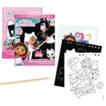 Βιβλίο Scratch & Ζωγραφικής 15x19 εκ. Gabby's Dollhouse