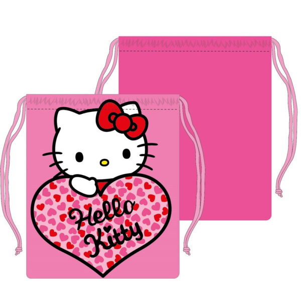 Σακίδιο γυμναστηρίου με κορδόνι Hello kitty 26,5cm