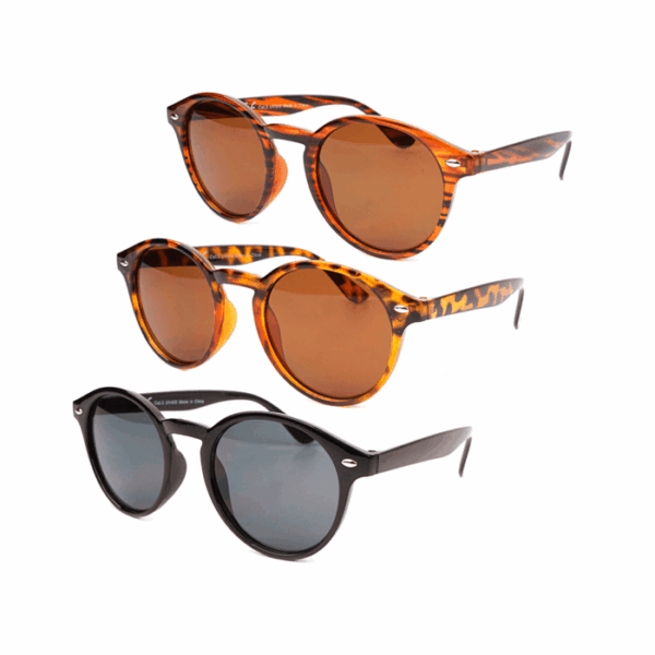 Sunglasses Unisex,
3 assorted (6x black, 3x leo, 3x wooden optic)
