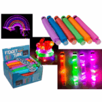 Fidget Pop Tube με LED, περίπου 20 cm, 6 χρώματα, πλαστικό