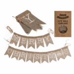 Jute wall garland. Merry Christmas. 18.5 x 11 cm. L: ca. 3.5 m CHRISTMAS