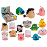 Reversible Animals with carabiner, ca. 9 cm