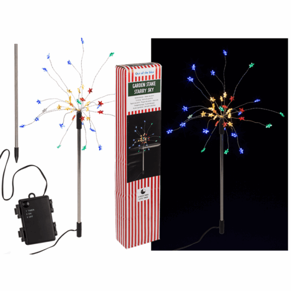 Garden stake, Starry Sky, with 40 LED,  ca. 30 x 80 cm