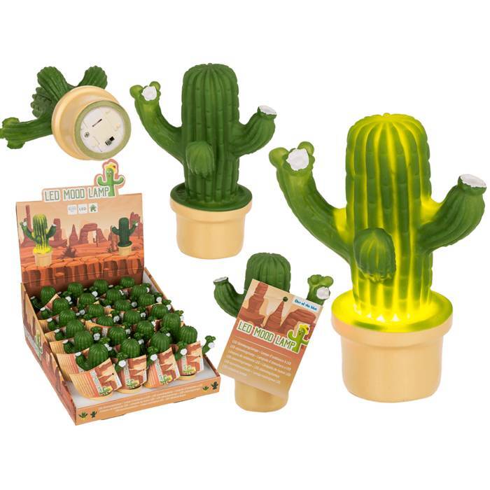 4029811478743.jpg LED Mood lamp, Cactus, 8 x 12 cm (Led Light) - Image 1