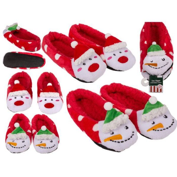 Cosy slipper, Christmas Crew,
100 % polyester, M size (39-42)