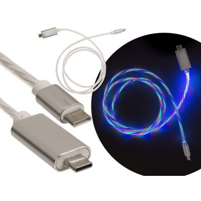 Καλώδιο γρήγορης φόρτισης και δεδομένων USB-C σε USB-C, 1 μ.
