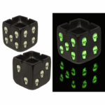 Τασάκι, Κρανίο, Λάμπει στο σκοτάδι, 7 x 7 x 7 εκ.