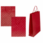 Χάρτινη σακούλα με shiny καρδούλες (Valentine's Day) -  Packaging