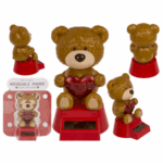 Κινητή φιγούρα, Αρκουδάκι "Σ' αγαπώ", με ηλιακό πάνελ (Valentine's Day)
